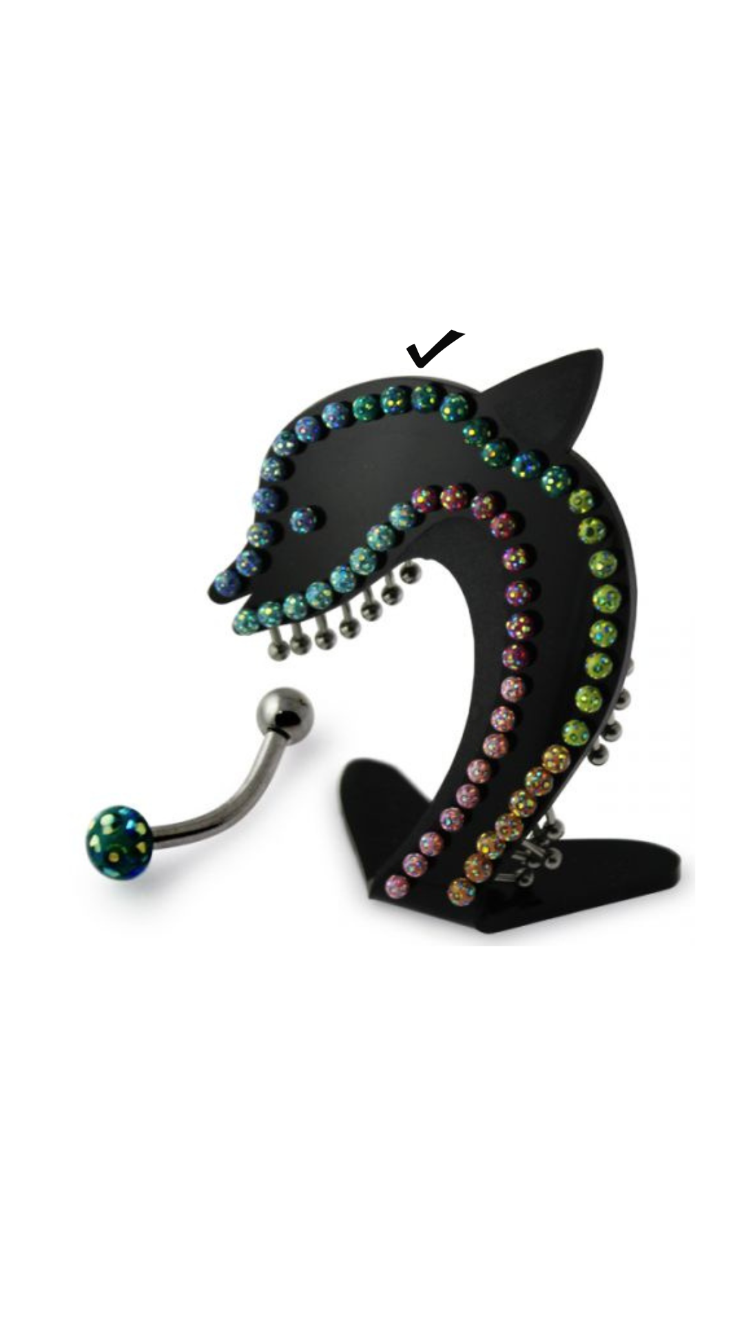 Curved Barbell with Epoxy Ball