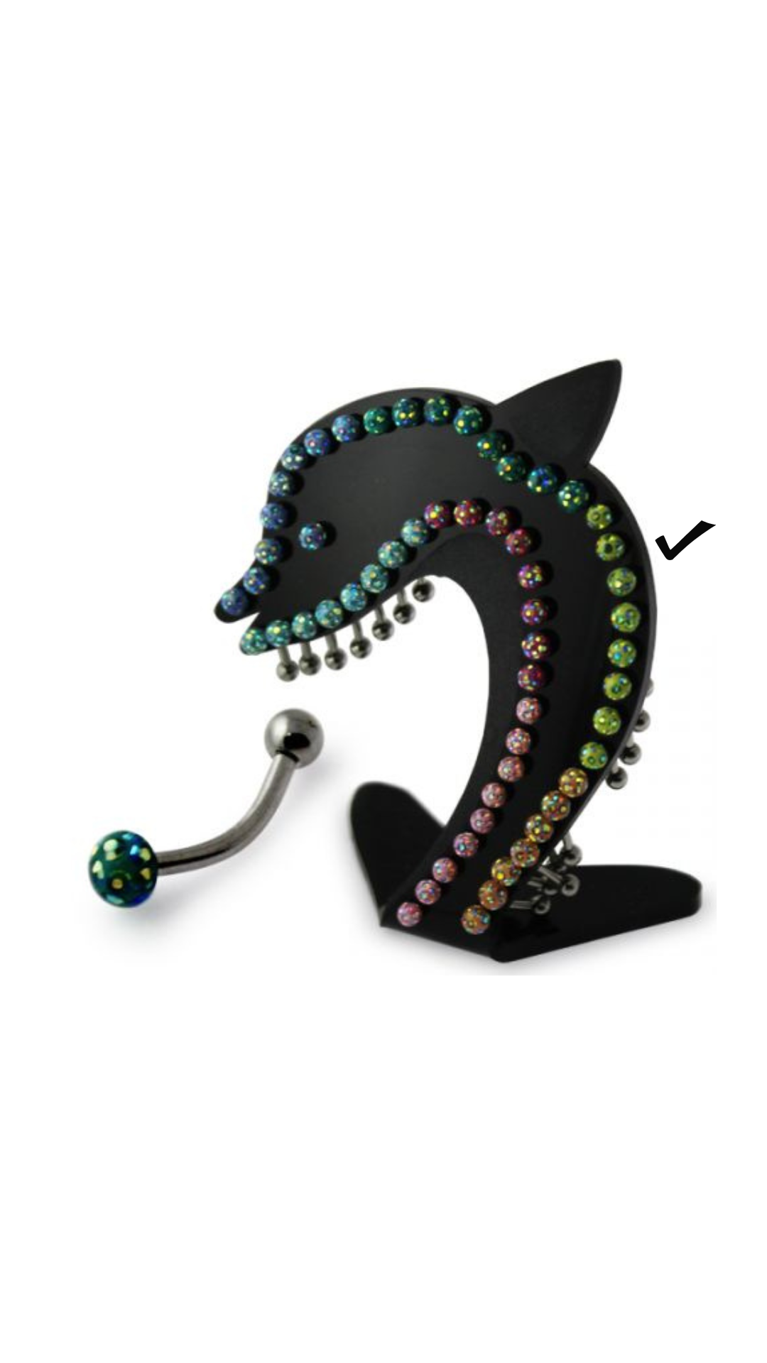 Curved Barbell with Epoxy Ball