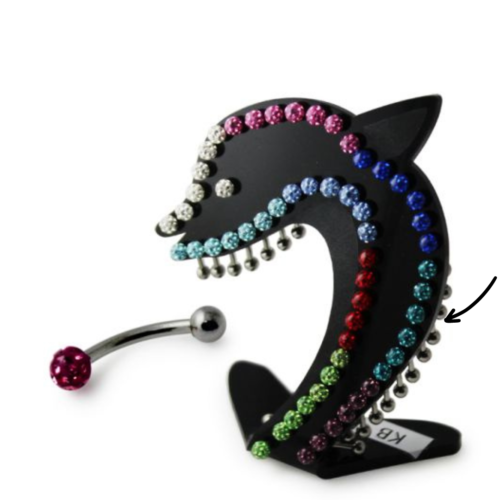 Curved Barbell with Epoxy Ball