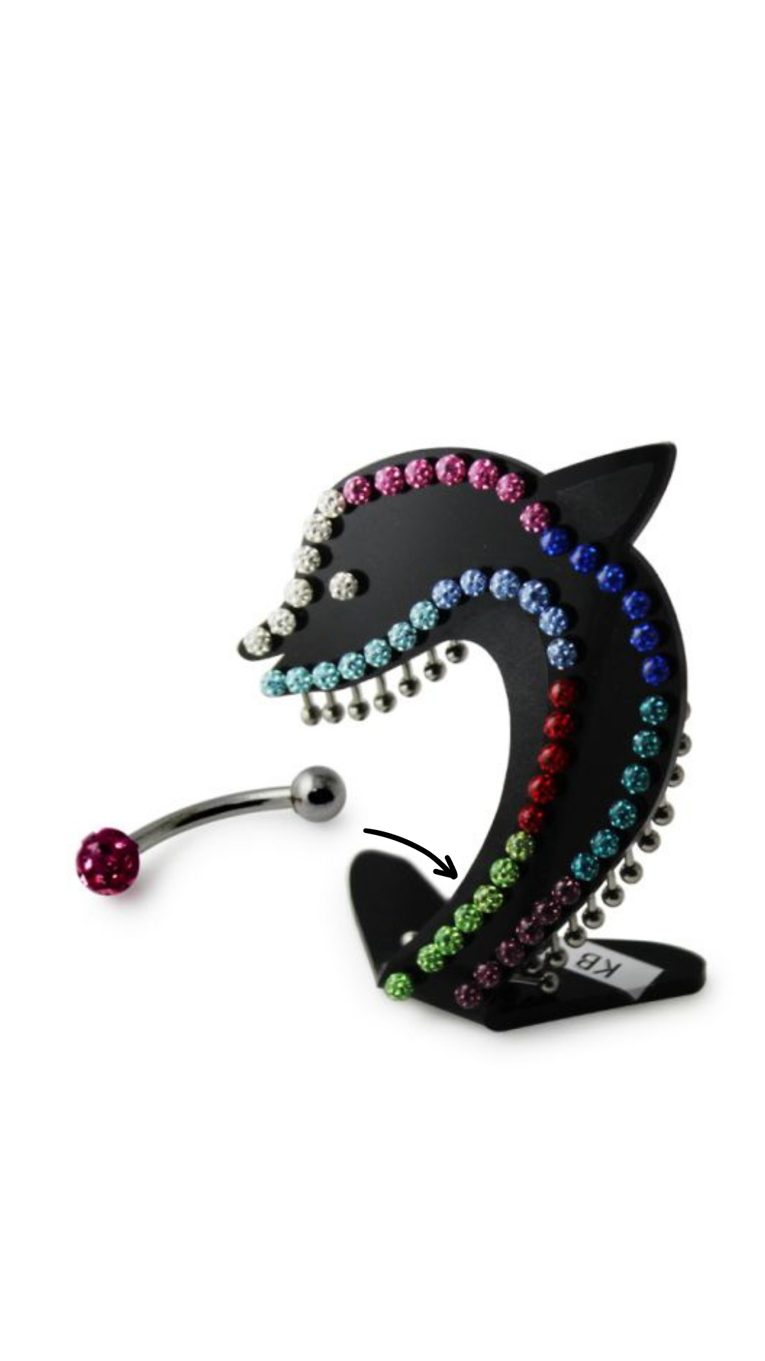 Curved Barbell with Epoxy Ball