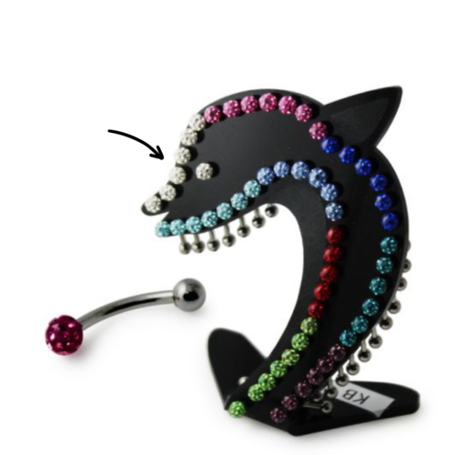 Curved Barbell with Epoxy Ball