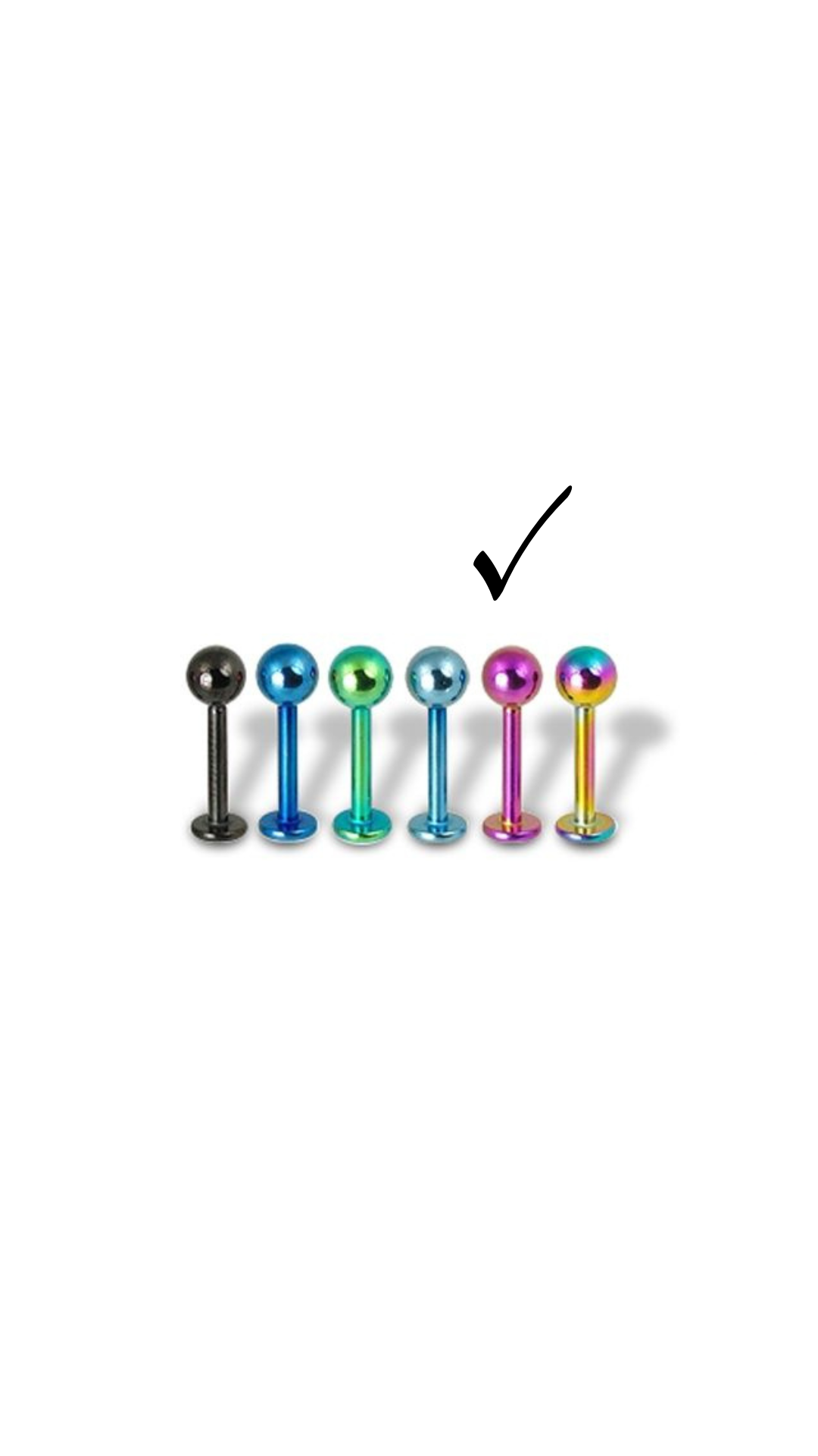 Steel Anodised Labrets