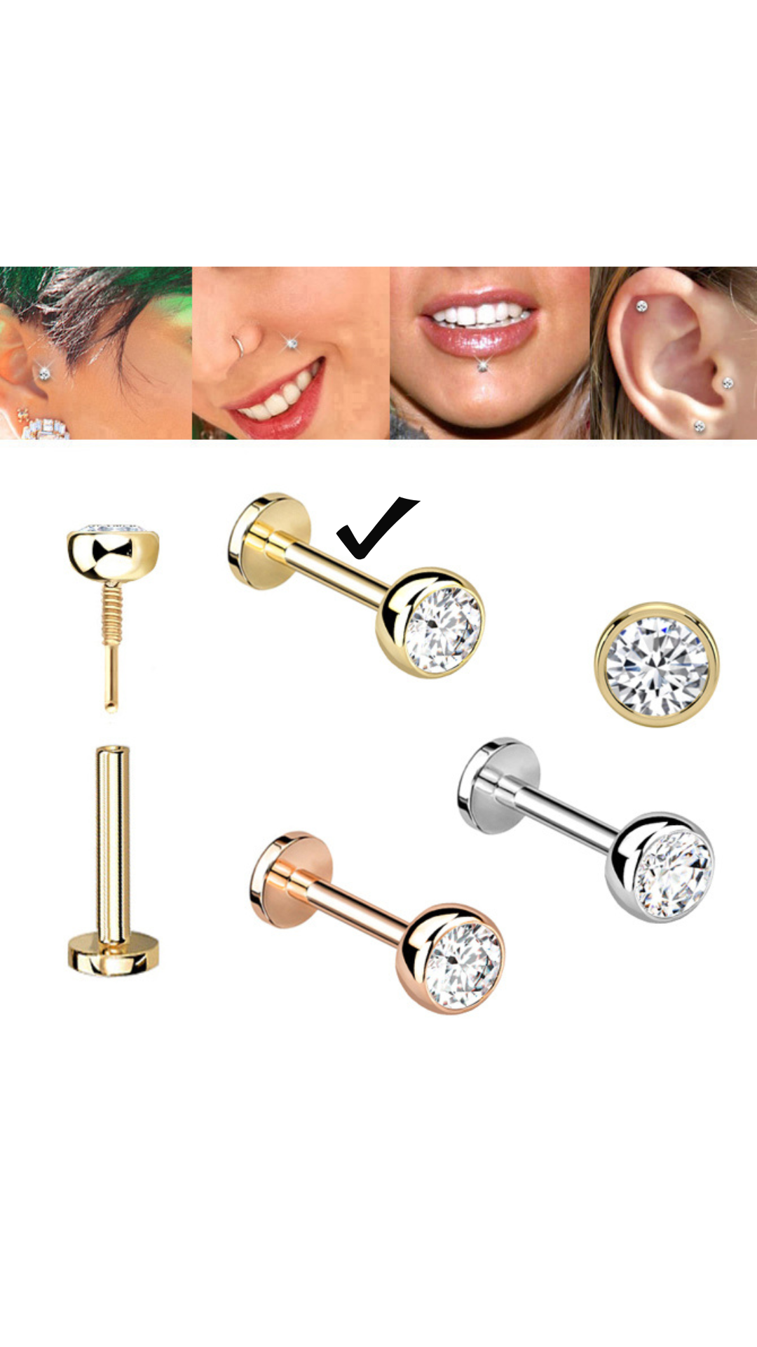 Internally Threaded Labret