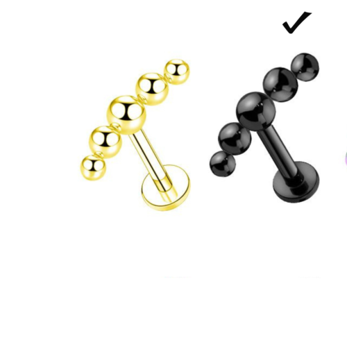 Titanium Threaded Flatback