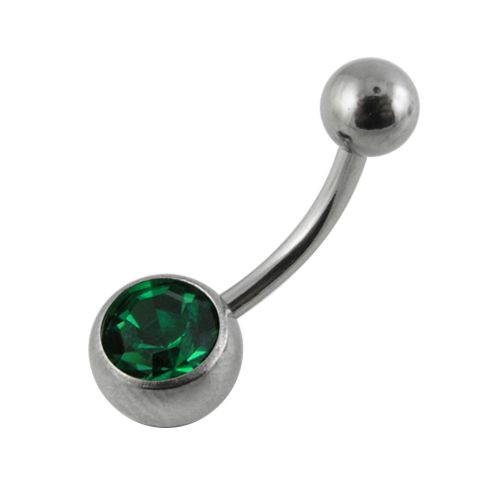 Single Jewelled Belly Bar