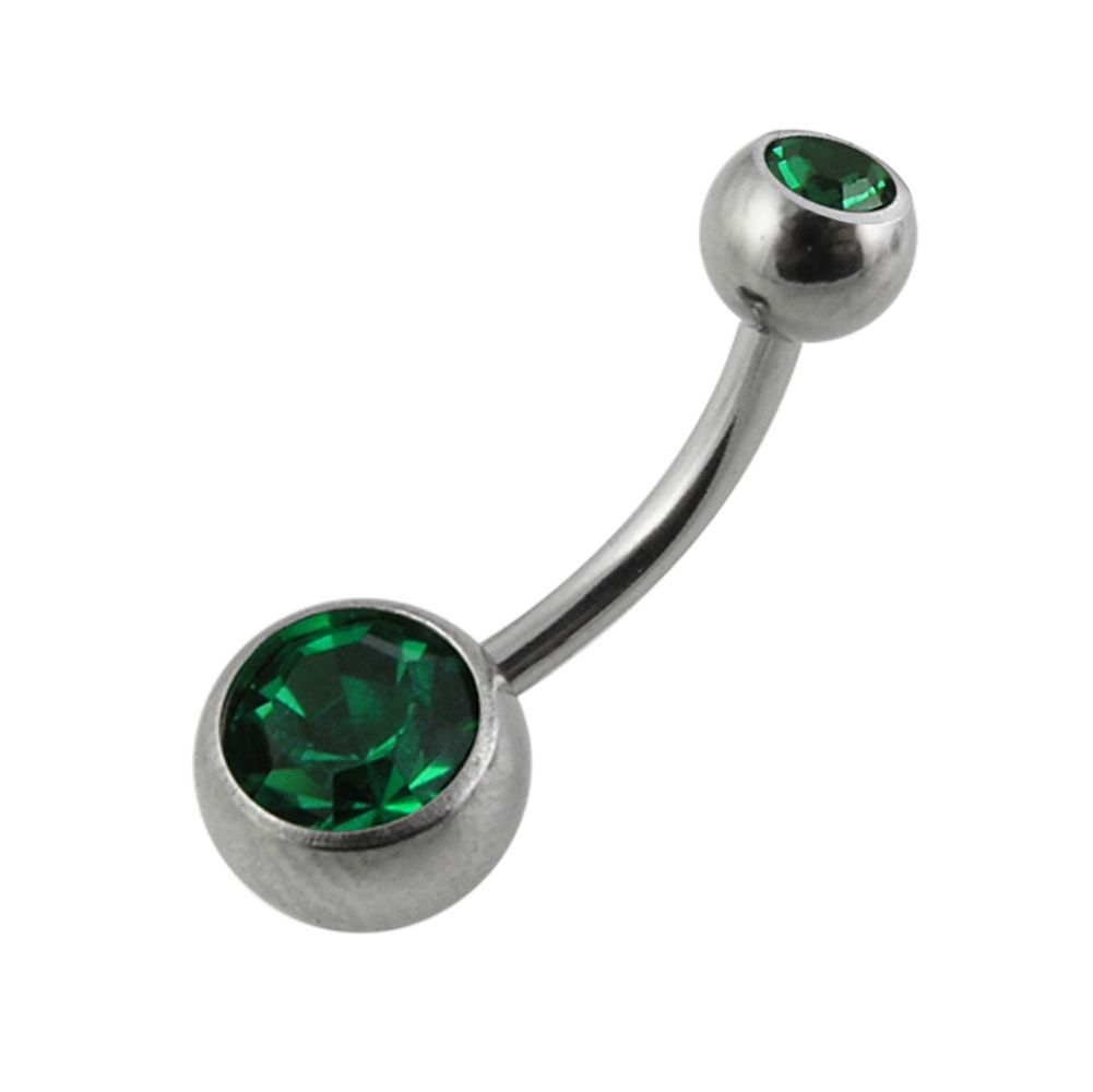 Double Jewelled Belly Bar