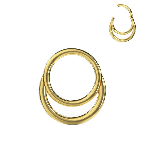 Moon Hoop Clicker Ring