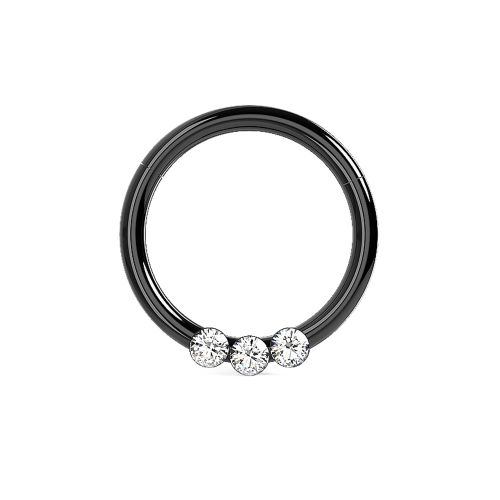 Triple CZ Jewelled Classic Clicker
