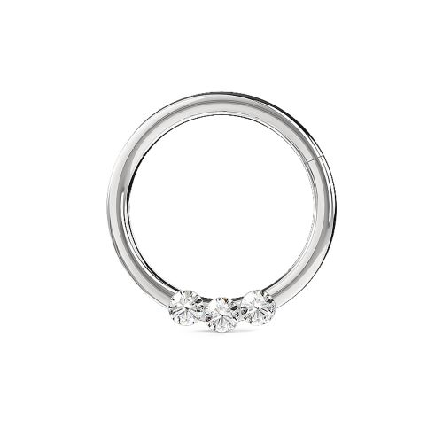 Triple CZ Jewelled Classic Clicker