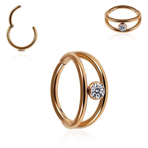 Jewelled Eye Clicker Ring