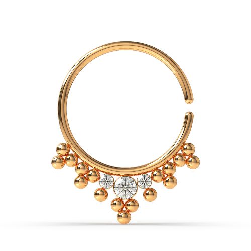 Dotted Ornate Tribal Septum Ring