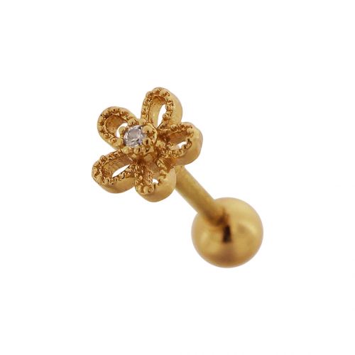 Flower Ear Stud Ballback