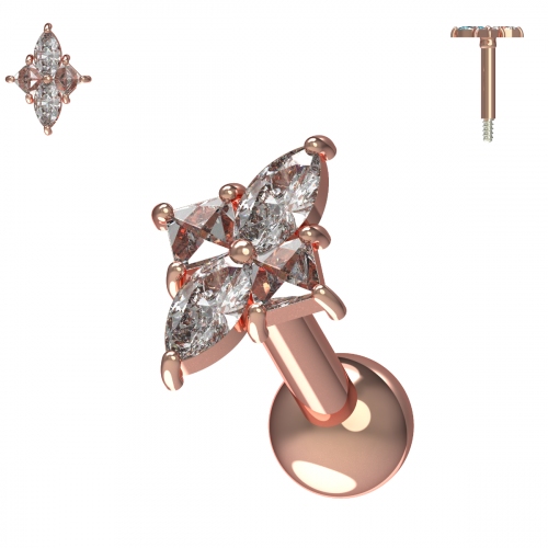 Floral Flower Ear Stud