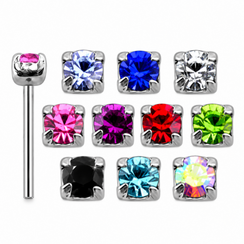 Straight Nose Pin Studs