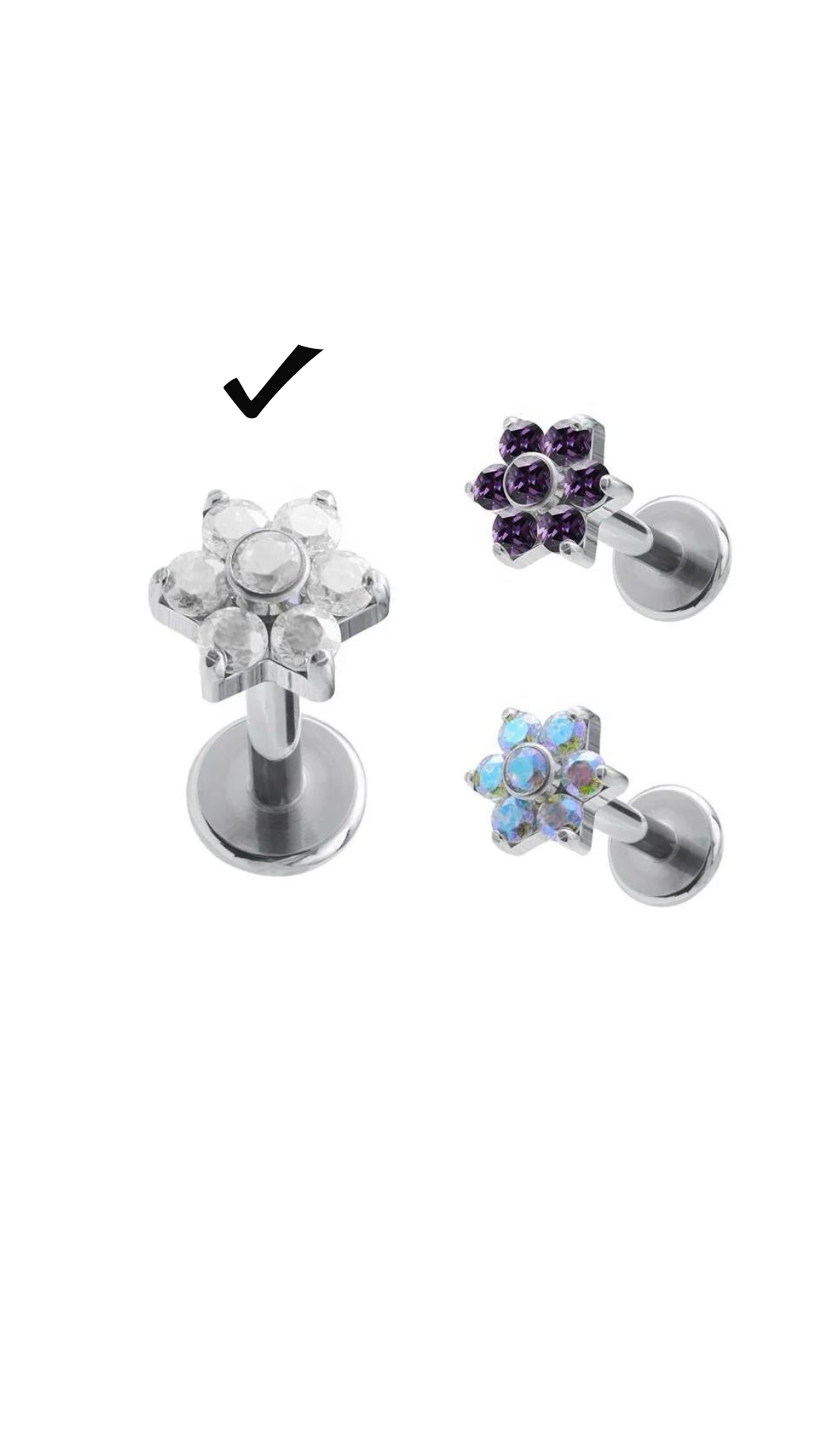 Flower Flatback Earring