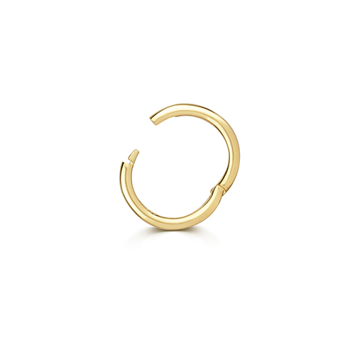9ct Yellow Gold Cartilage Earring Seamless Clicker 1.25mm x 8.0mm - Image 2