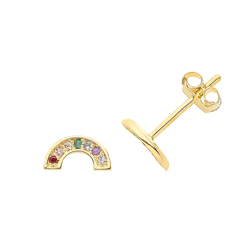 Rainbow Stud Earrings