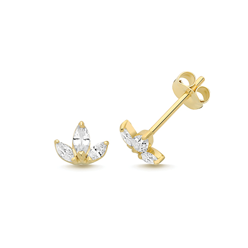 Lotus Stud Earrings