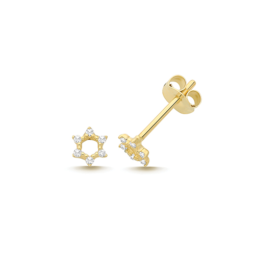 Star of David Stud Earrings