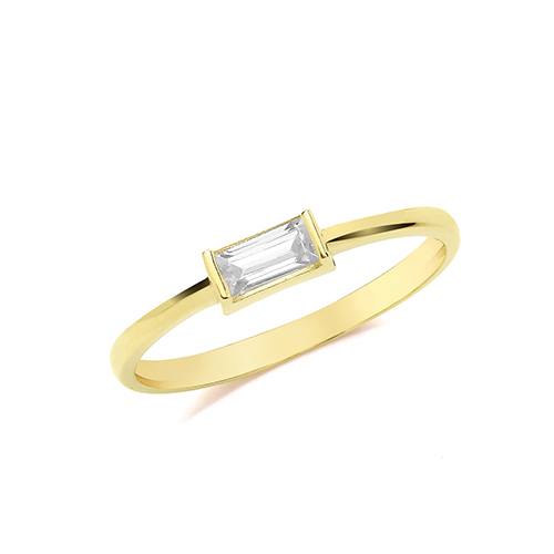 Baguette CZ Ring