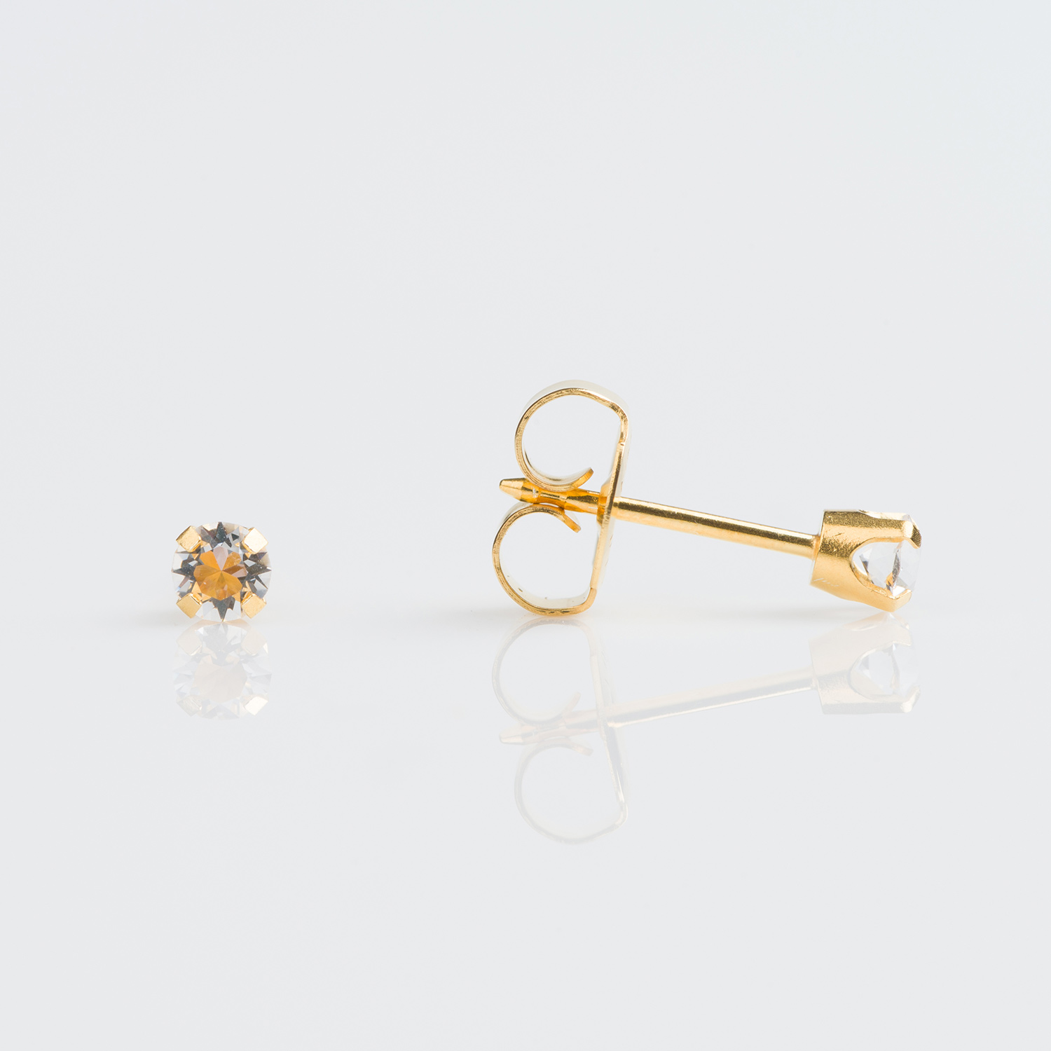 April Crystal Stud Earring