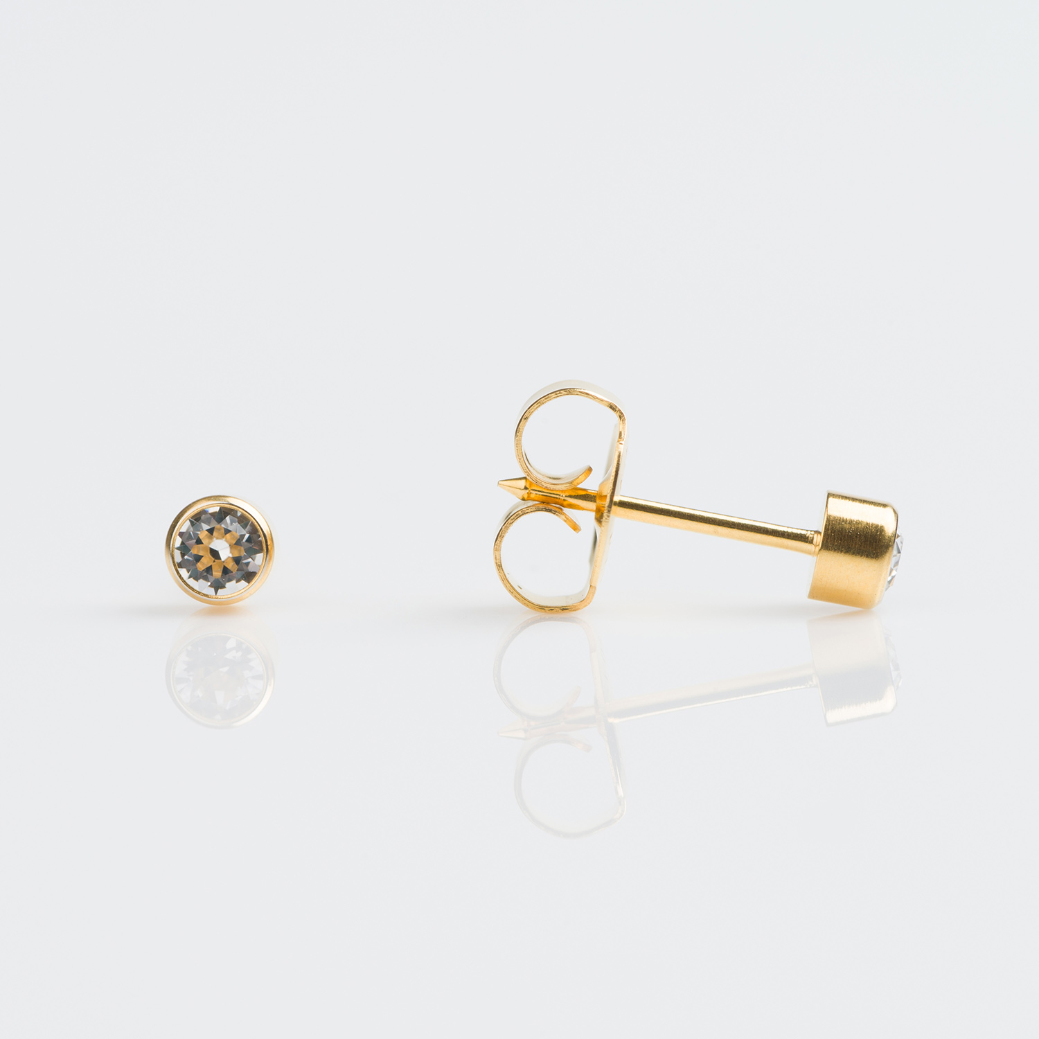 April Crystal Stud Earrings