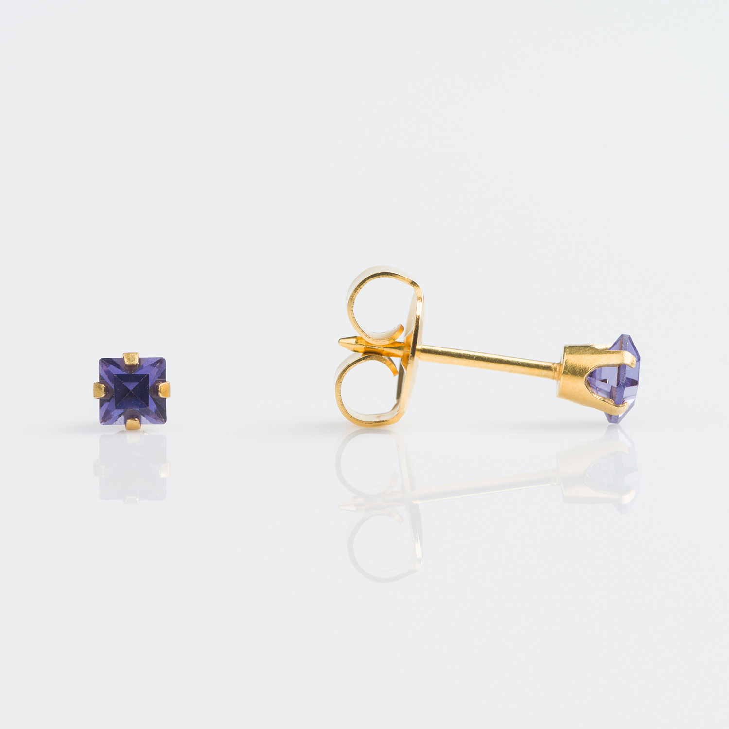 tanzanite stud earrings