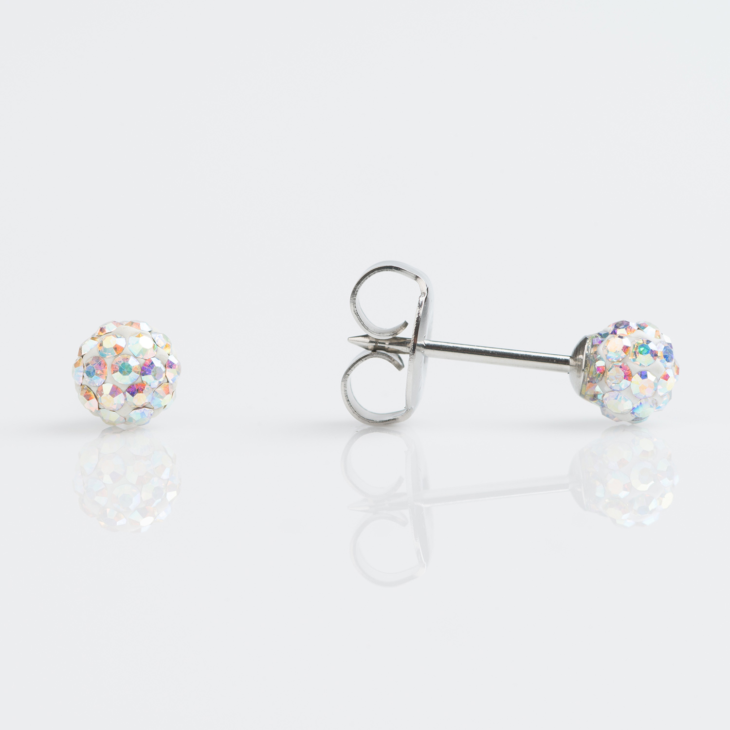 Fireball AB Crystal Stud Earring