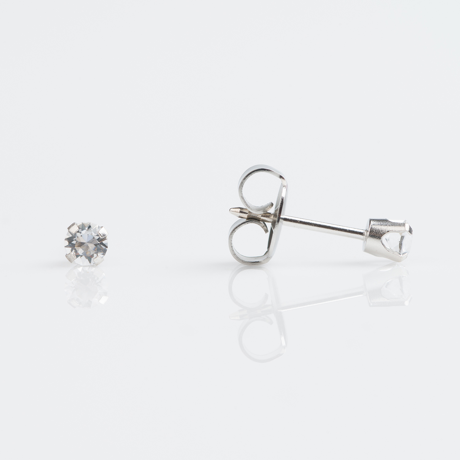 April Crystal Stud Earring