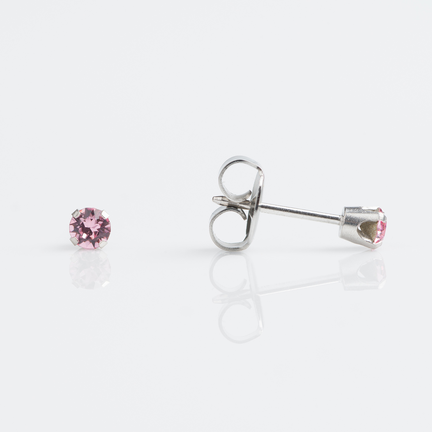 Light Rose Stud Earring