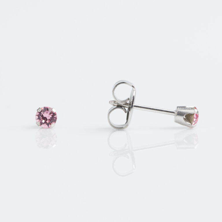 Light Rose Stud Earring