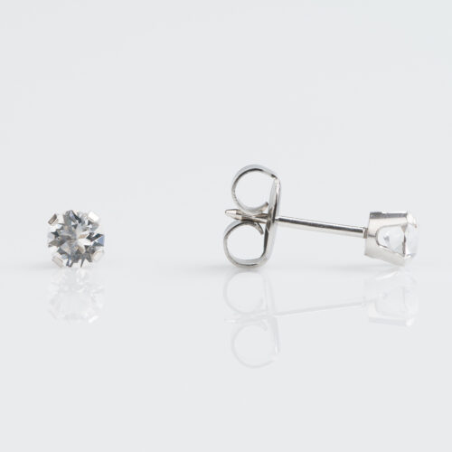 April Crystal Stud Earring