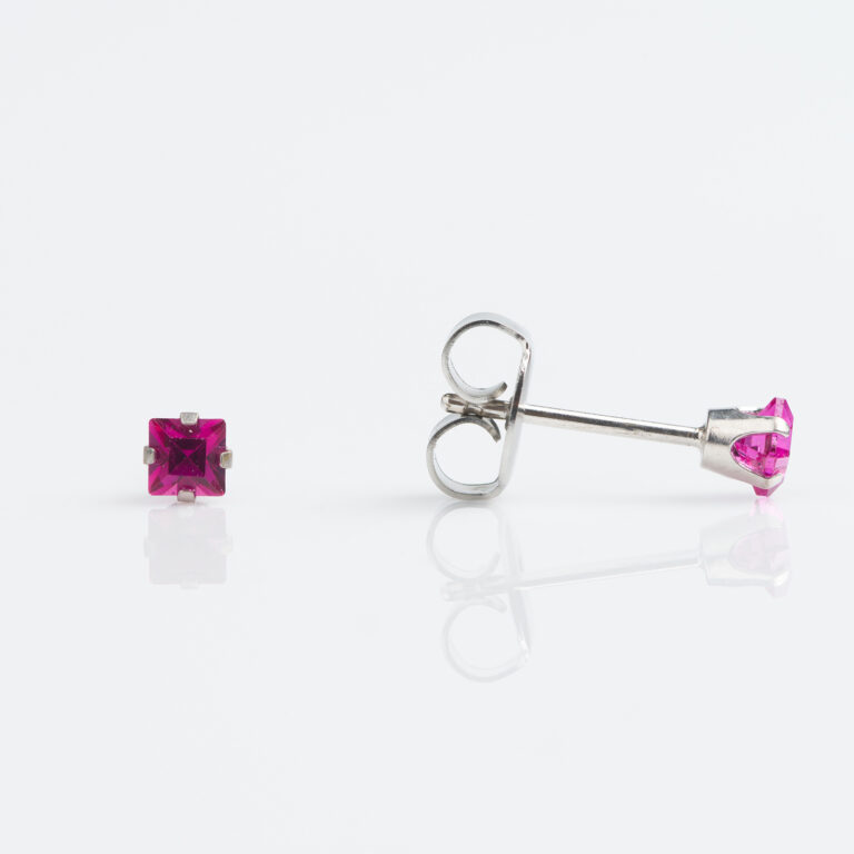 Fushsia Stud Earring