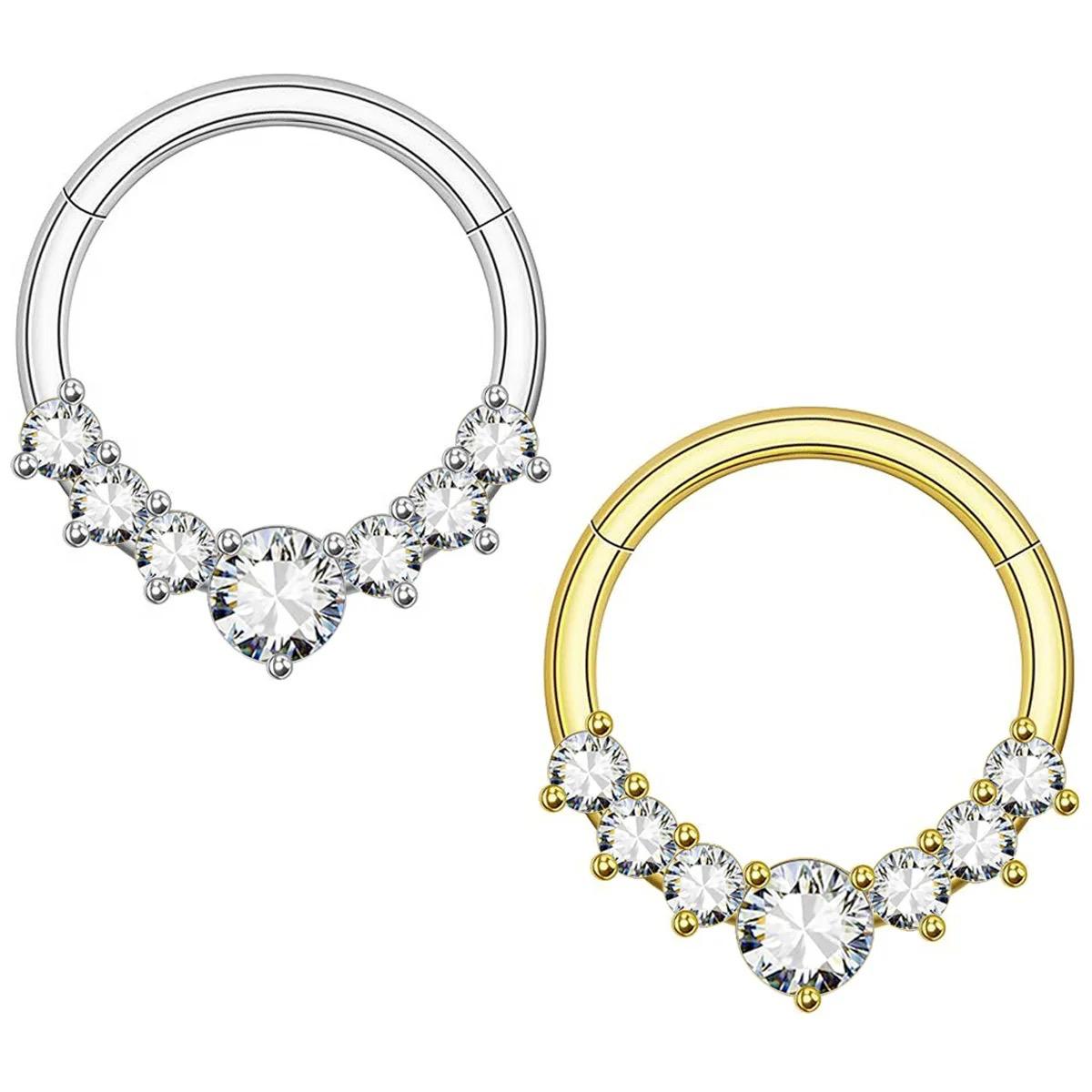 New Karma 316L Stainless Steel Gold Colour Clickers - Image 2