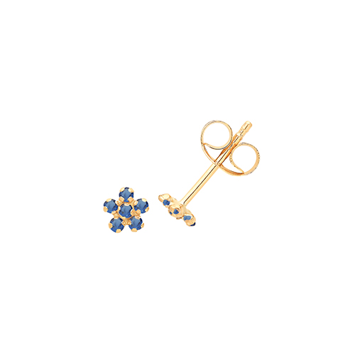 CZ Flower Stud Earrings