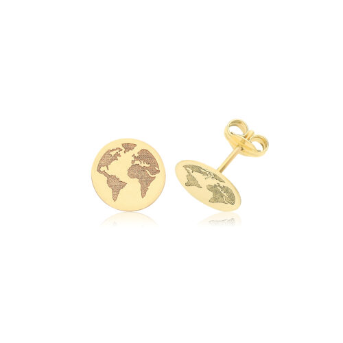 World Stud Earrings