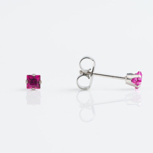 Fushsia Stud Earring
