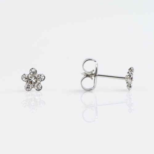 Stone Daisy Crystal Stud Earring