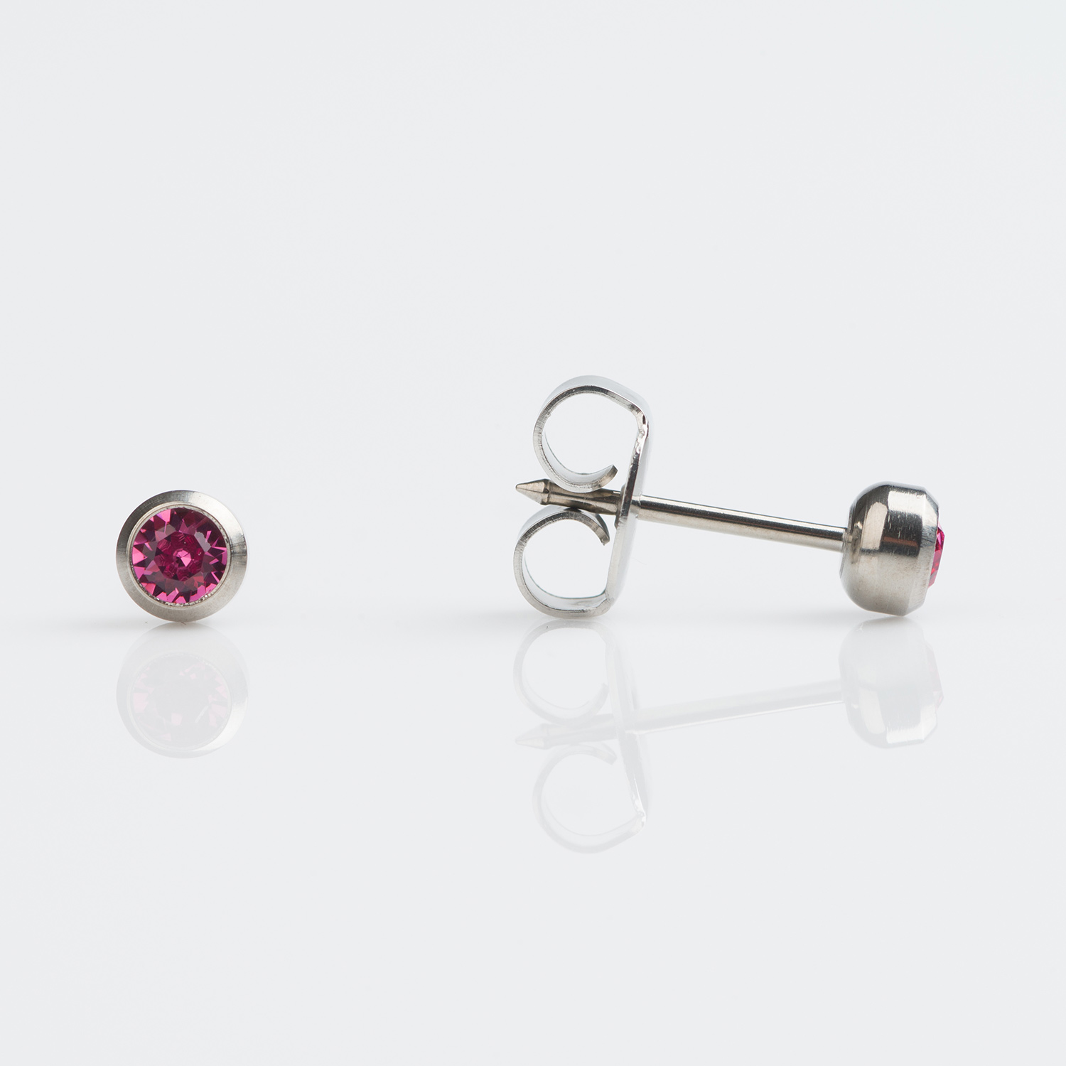October Rose Stud Earring