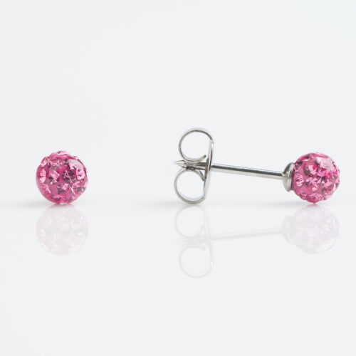 Fireball Rose Stud Earring