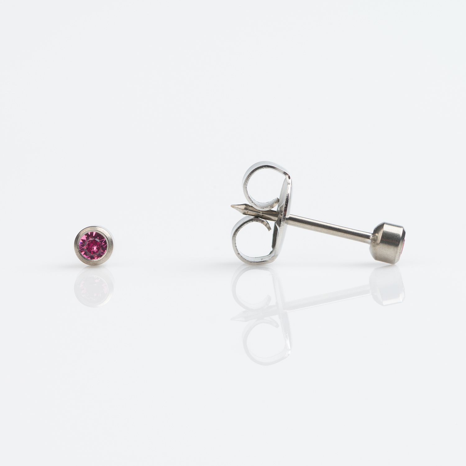 October Rose Stud Earring
