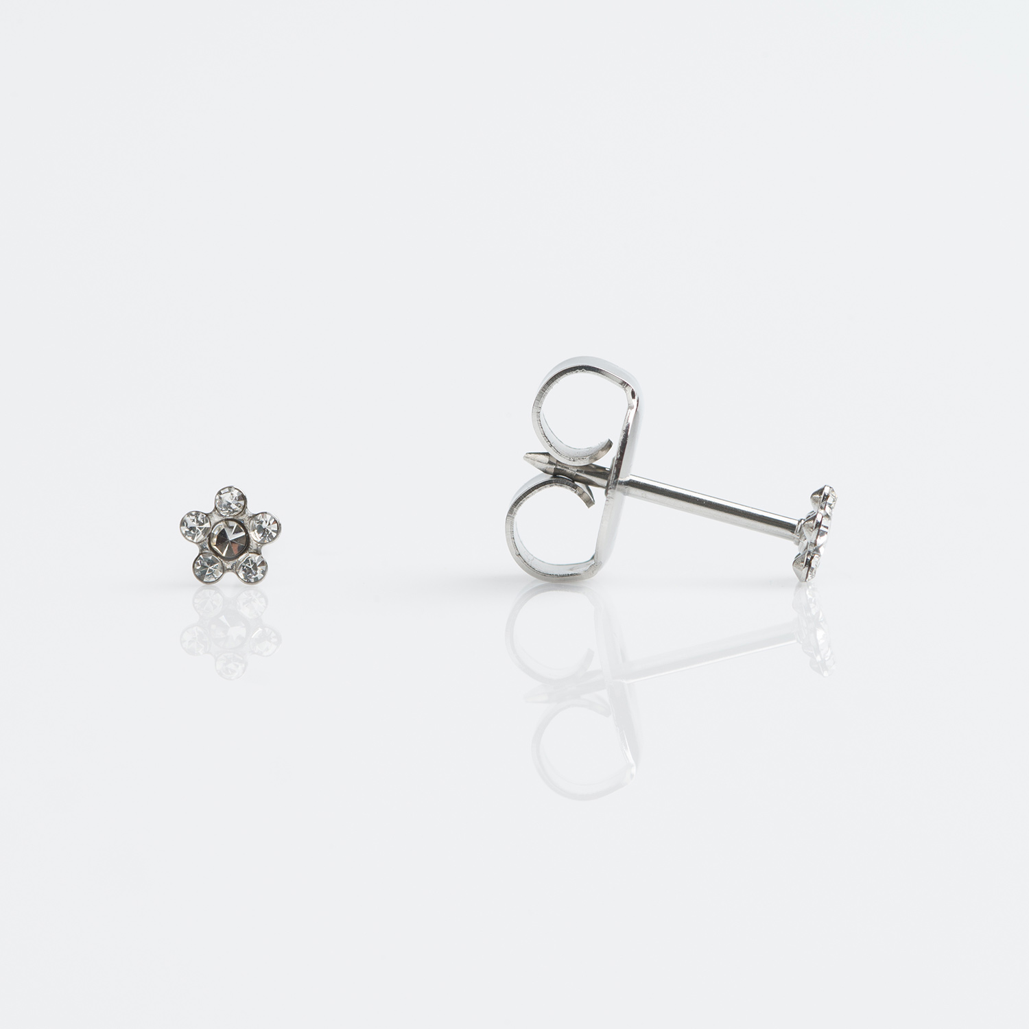 April Crystal Stud Earring