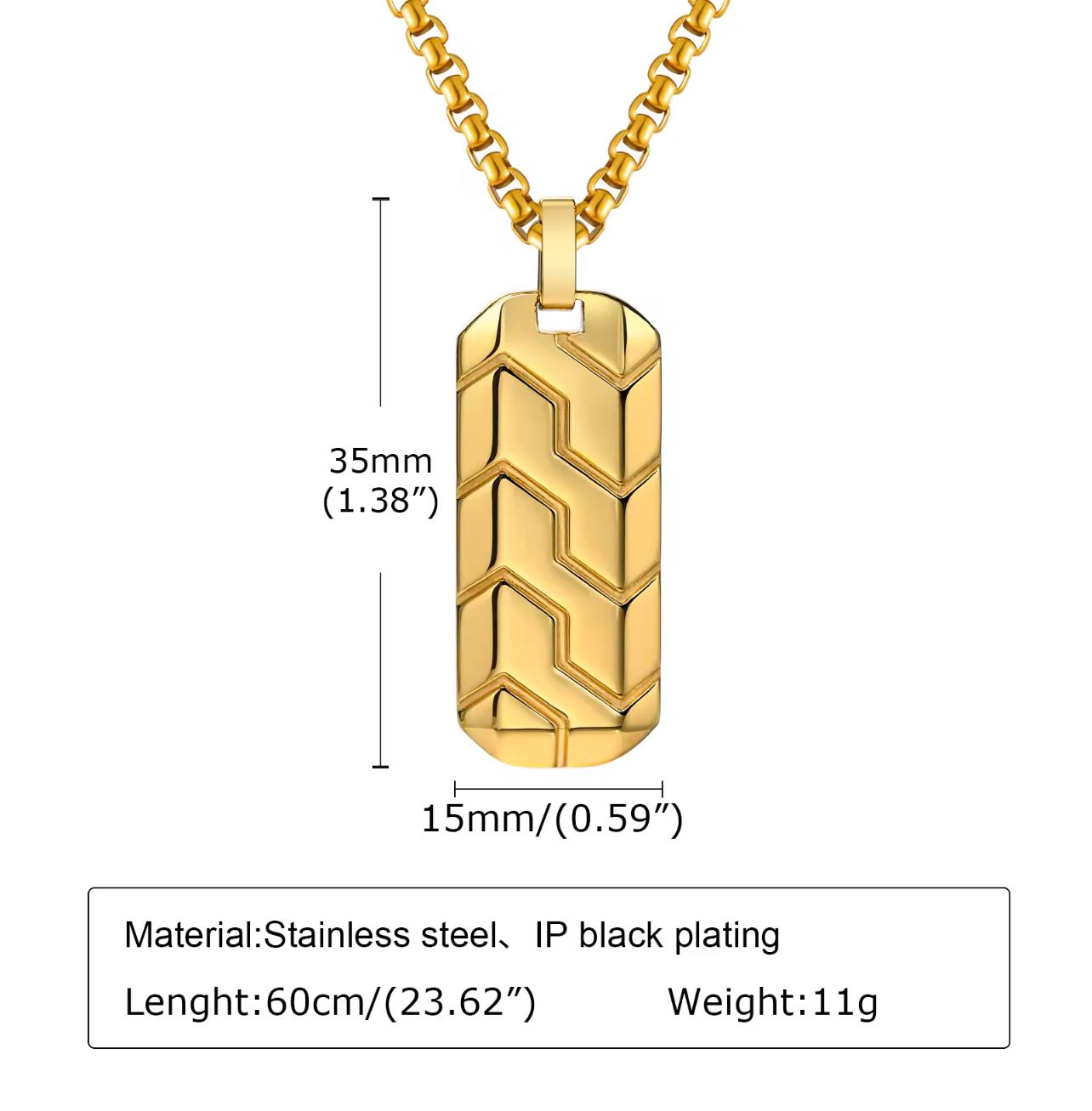 Pattern Chain and Pendant