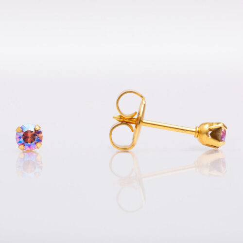 Rose Shimmer Stud Earring