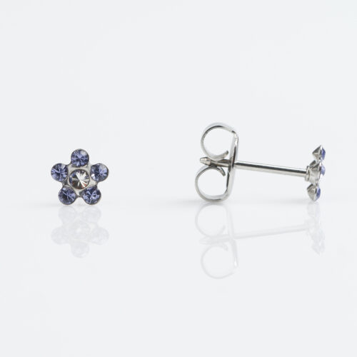 Stone Daisy Tanzanite Crystal Stud Earring