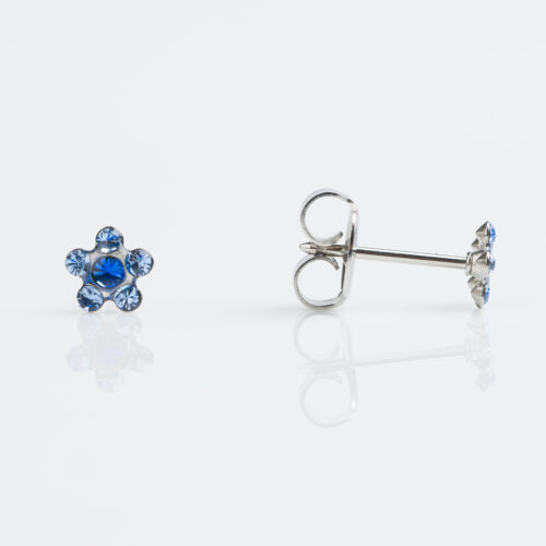 Daisy Light Sapphire Stud Earring