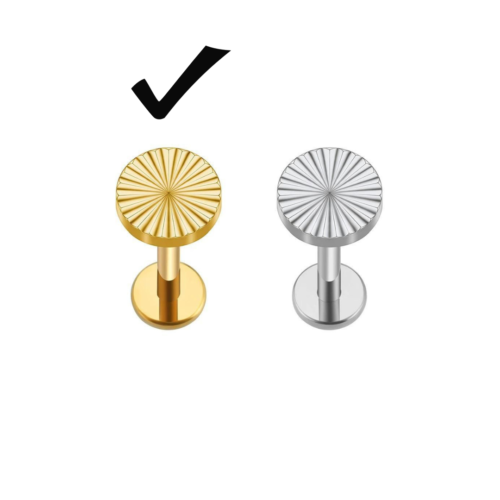 Threadless Labret Flatback