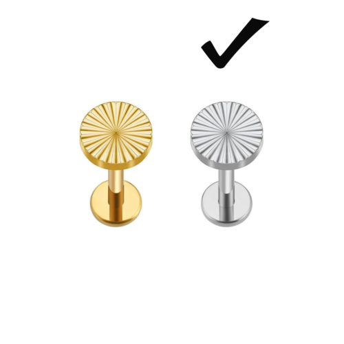 Threadless Labret Flatback