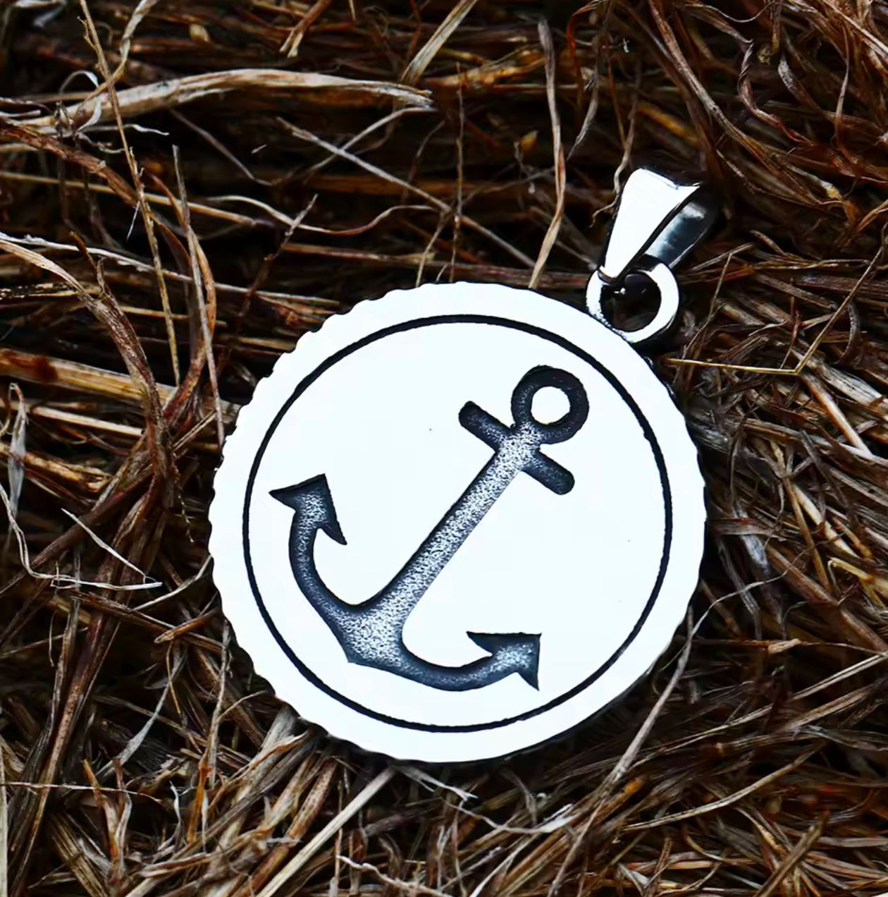 Stainless Steel Viking Ordin Compass Anchor Pendant Non Tarnish - Image 3
