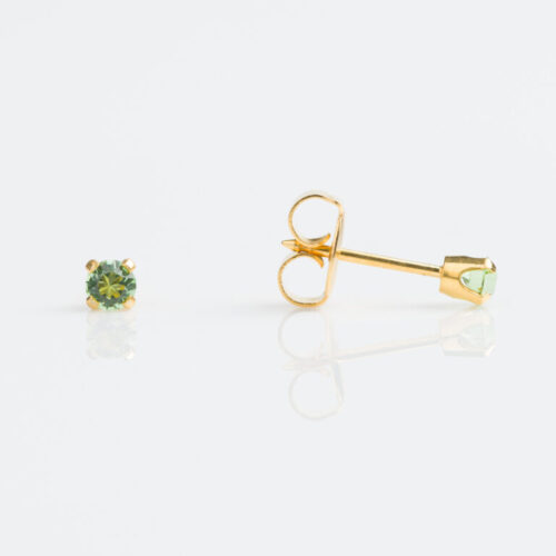 August Peridot Stud Earring